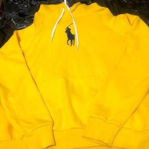 Yellow Polo Pullover Hoodie